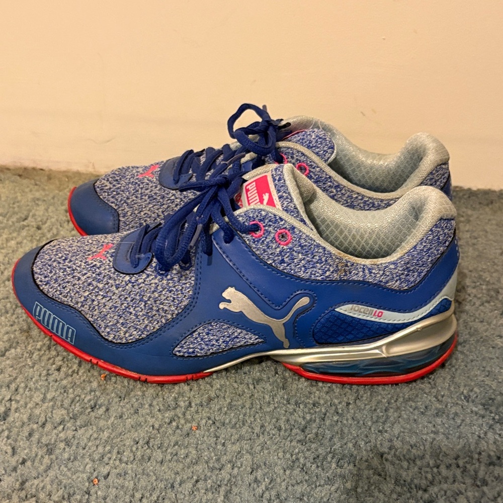 Puma Blue and Pink Running Shoes